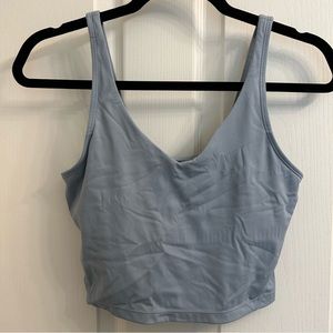 Womens' Sports Bra Longline Wirefree with Medium Support in Denim Blue